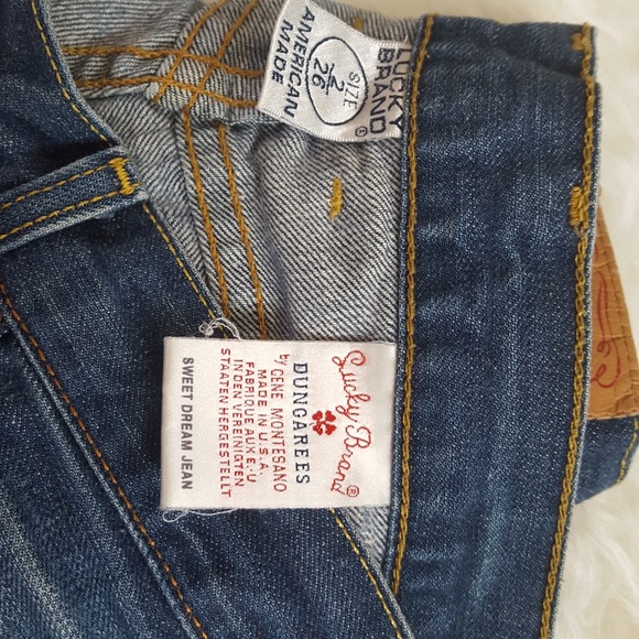 4/$25🎉 Lucky Brand | Medium Wash Dungarees - Picture 5 of 6